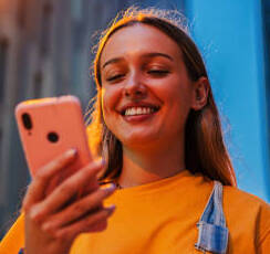 Person on a video call